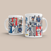 LA Dodgers baseball MLB Dream Team 3D Doodle Art - 11oz Ceramic Mug